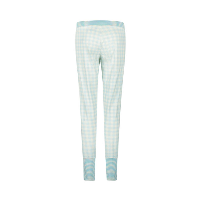 Charlie Choe Women's Lounge Pyjama Trousers Light Blue Check