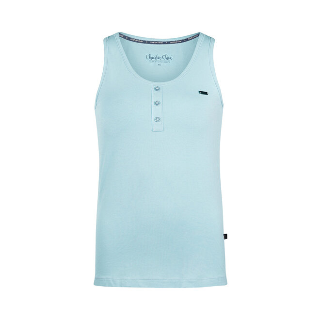 Charlie Choe Damen Pyjama Tanktop Hellblau