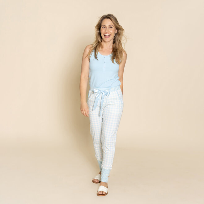 Charlie Choe Women's Pyjama Tank Top Light Blue