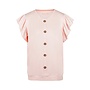 Charlie Choe Women's Boxy Pyjama T-shirt Decorative Buttons Light Peach