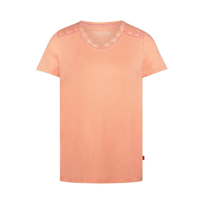 Charlie Choe Women's Pyjama T-shirt Peach