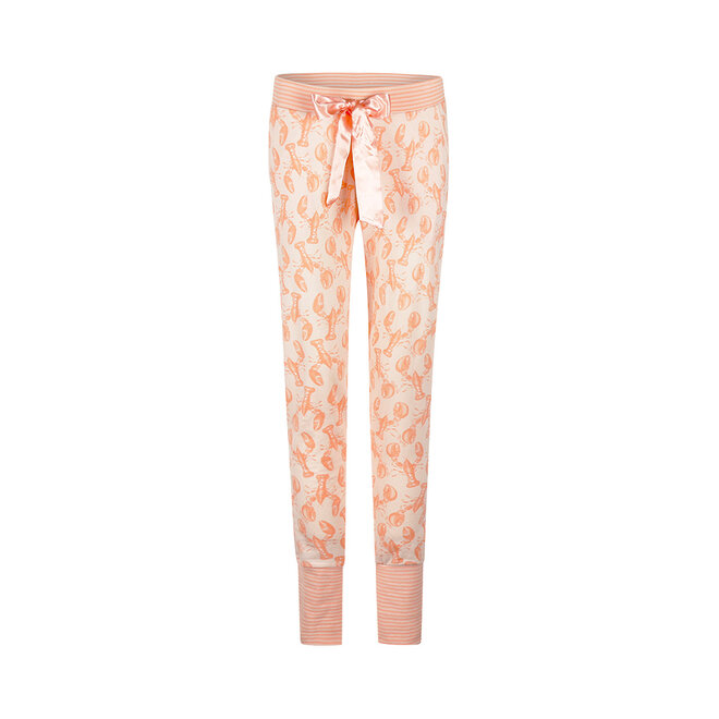 Charlie Choe Women's Lounge Pyjama Trousers Light Peach Lobsters