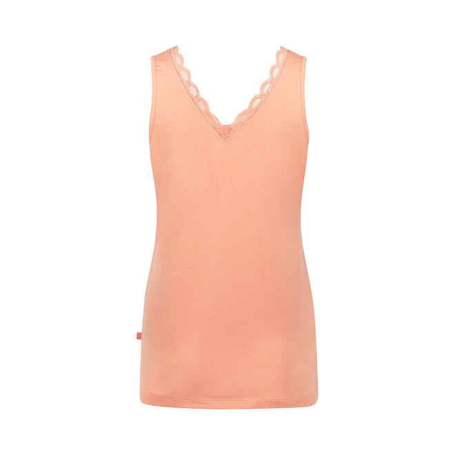 Charlie Choe Dames Pyjama Lace Top Peach