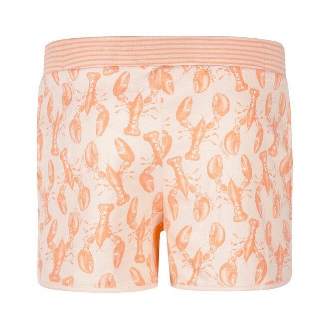 Charlie Choe Women's Pyjama Shorts Light Peach Lobsters