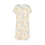 Charlie Choe Dames Pyjama Bigshirt Licht Peach Bloemen