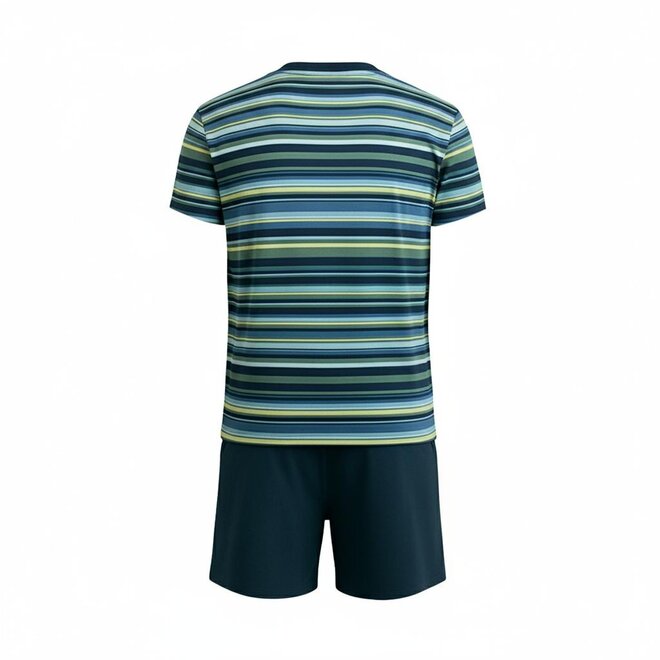 Charlie Choe Men's Pyjama Shortama Navy Striped