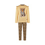 Charlie Choe Mädchen-Pyjama, ockergelb, mit Leopardenmuster
