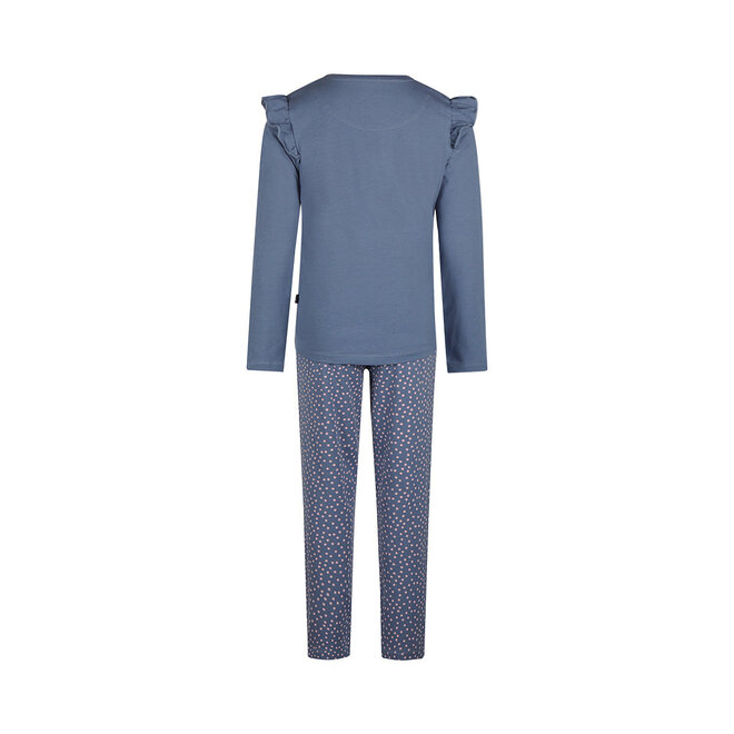 Charlie Choe Mädchen-Pyjama Blau-Rosa mit Punkten
