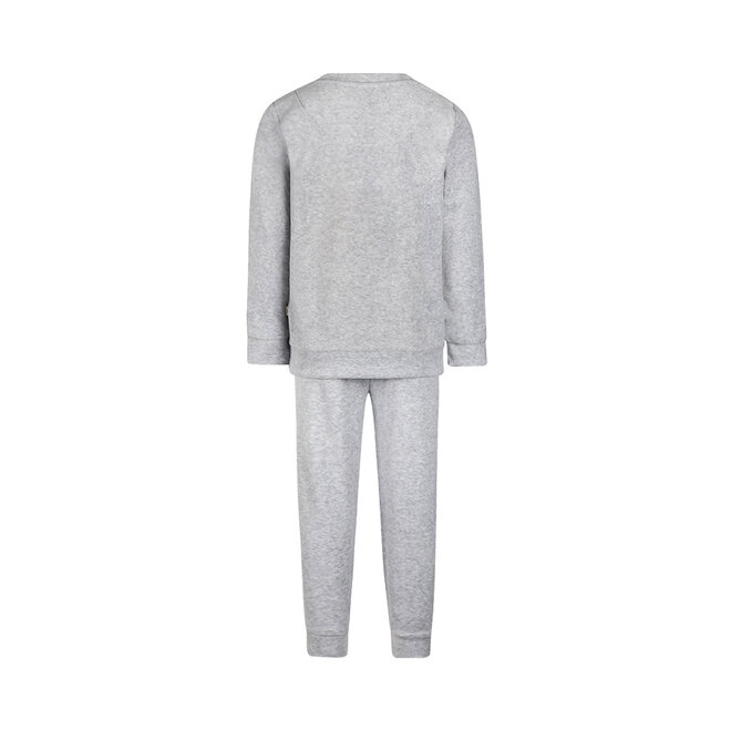 Charlie Choe Jungen-Velours-Set, grau, Yeti