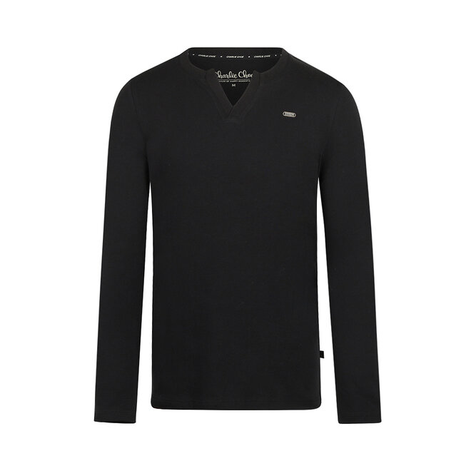 Charlie Choe Damen-Pyjama-Shirt, schwarz