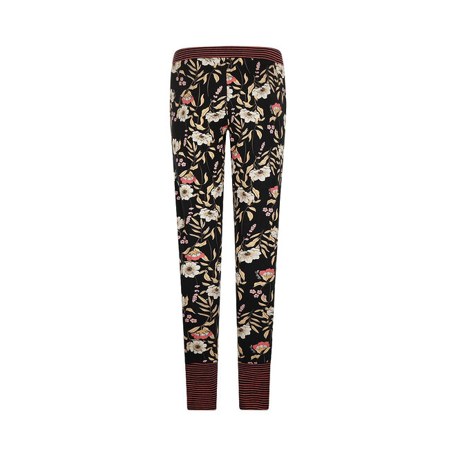 Charlie Choe Women’s Lounge Trousers, Black Floral