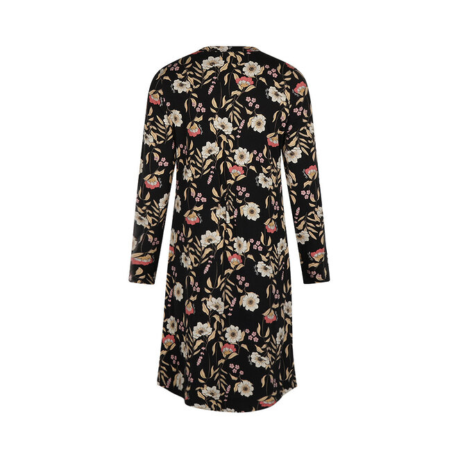 Charlie Choe Damen-Nachthemd, schwarz, Blumenmuster