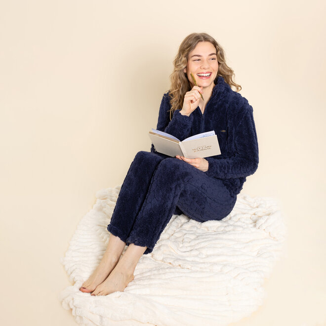 Charlie Choe Damen-Comfy-Set Navy aus Fleece