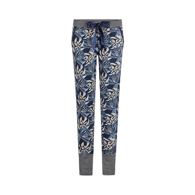 Charlie Choe Dames Loungebroek Navy Bloemen