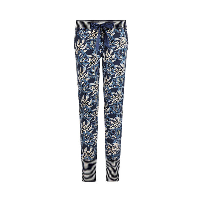 Charlie Choe Women’s Lounge Trousers, Navy Floral