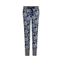 Charlie Choe Damen-Lounge-Hose, marineblau, mit Blumenmuster