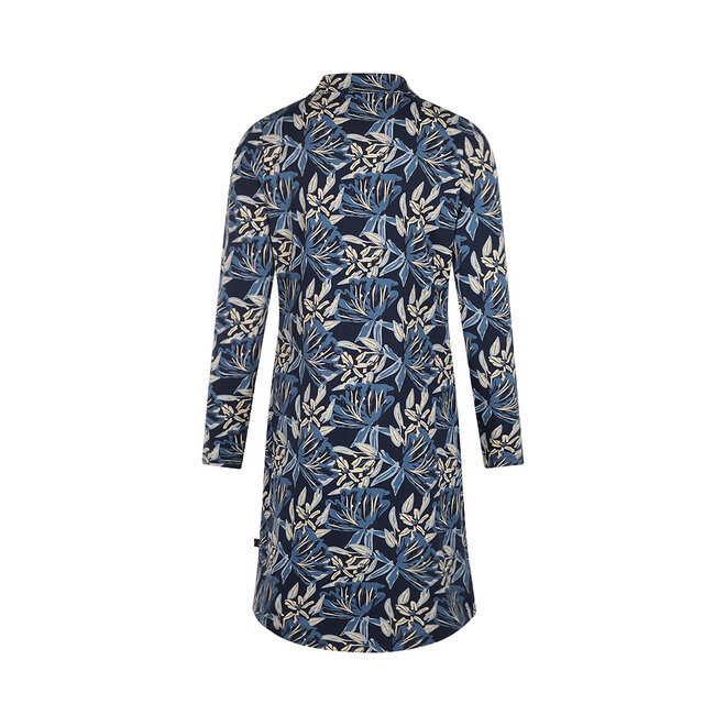 Charlie Choe Dames Nachthemd Navy Bloemen