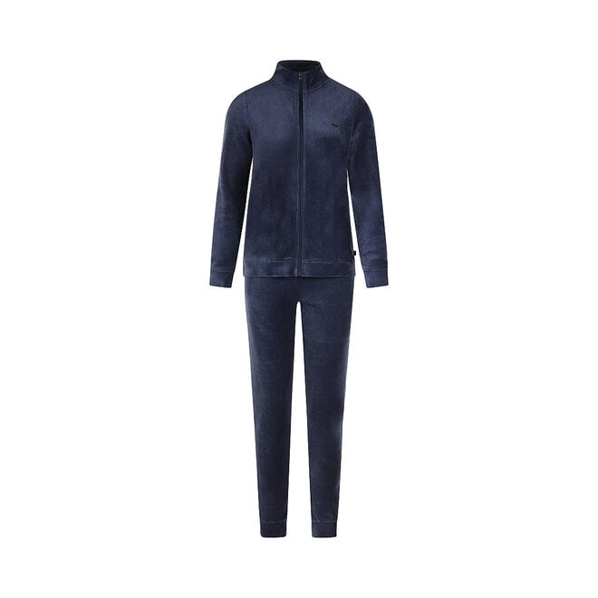 Charlie Choe Women’s Comfy Set, Navy, Velour