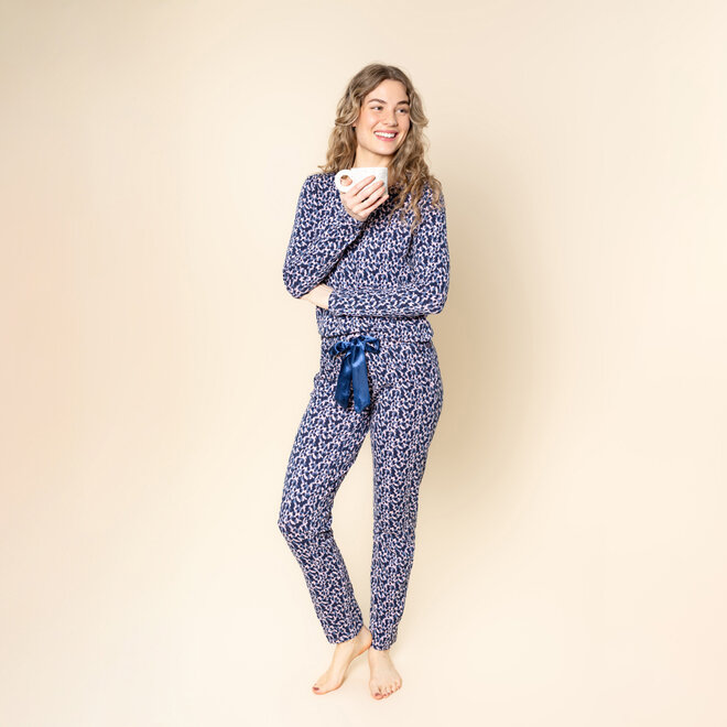 Charlie Choe Dames Pyjama Shirt Lila