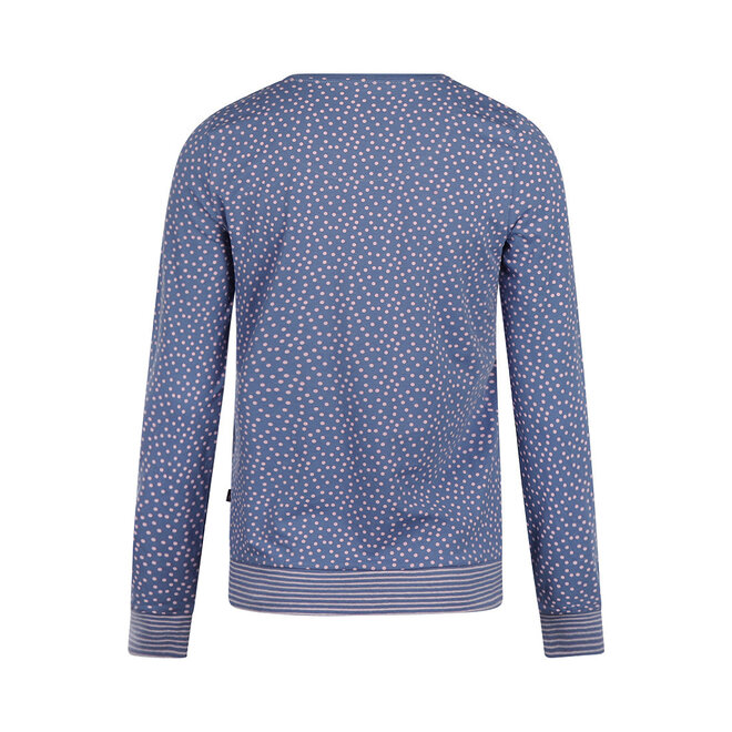 Charlie Choe Dames Pullover Zachtblauw Dots