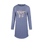 Charlie Choe Damen-Bigshirt, Hellblau mit Punkten