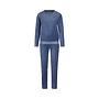 Charlie Choe Damen-Homewear-Set Dunkelblau Velours
