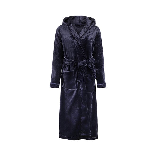 Charlie Choe Dames Badjas Navy Fluffy