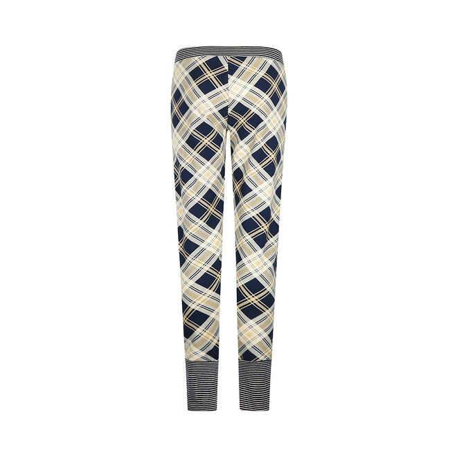 Charlie Choe Dames Loungebroek Navy Ruit