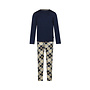 Charlie Choe Heren Pyjama Navy Ruit