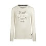 Charlie Choe Dames Pyjama Shirt Off White Tekst