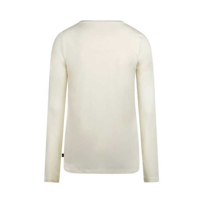 Charlie Choe Women’s Pyjama Top, Off-White with Text
