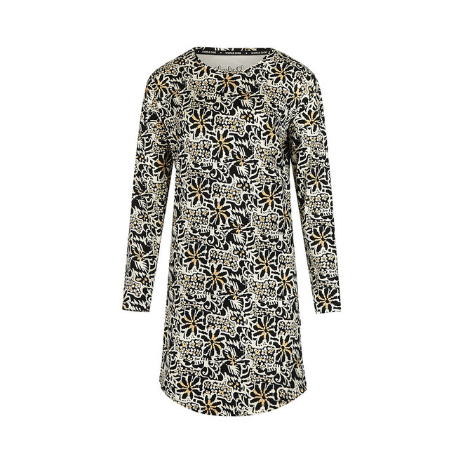 Charlie Choe Damen-Bigshirt, Off-White, mit Blumenmuster