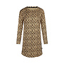 Charlie Choe Dames Bigshirt Beige Panterprint