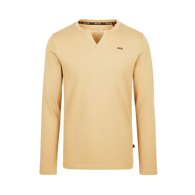Charlie Choe Damen-Pyjama-Shirt, beige