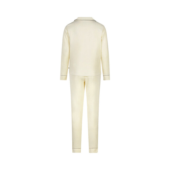 Charlie Choe Damen-Pyjama, Off-White, Velours