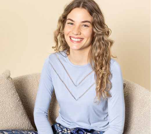 Charlie Choe Damen Pyjamashirt