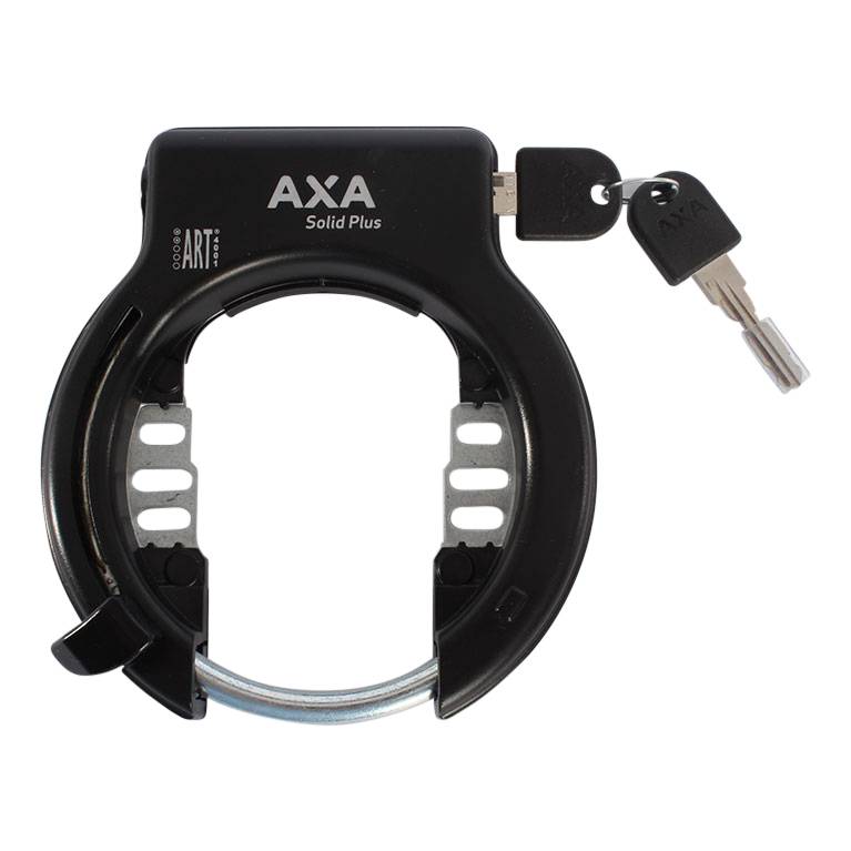 Observatorium Carry Rubber AXA Ringslot Solid Plus zwart ART-2 keurmerk - Fietsslot.nl