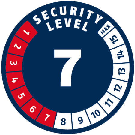 ABUS Kettingslot 6206K/110 Zwart - Security Level 7