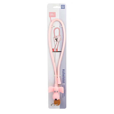 Kabelslot Flappie de Waakhond 58 cm Roze