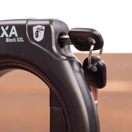 AXA Ringslot Block XXL Zwart ART-2 - brede opening - geschikt voor insteekslot