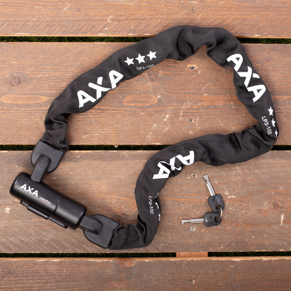 AXA Kettingslot Linq Pro 100 cm Zwart | Slot met ART-3 keurmerk