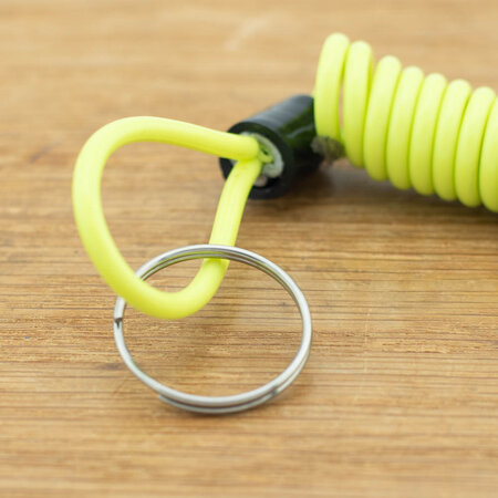 Pro-tect Reminderkabel Schijfremslot 150CM Geel/Groen