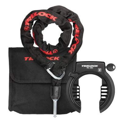 TRELOCK Ringslot RS 430 + Insteekketting ZR 355 100 cm + tasje - ART-2