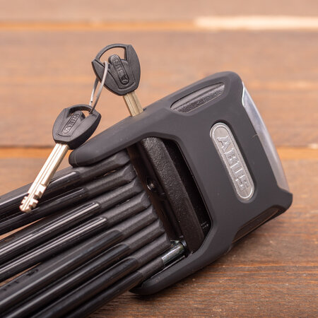 ABUS Vouwslot Bordo Alarm 6000KA SH Xplus 90 cm Zwart - inclusief slothouder