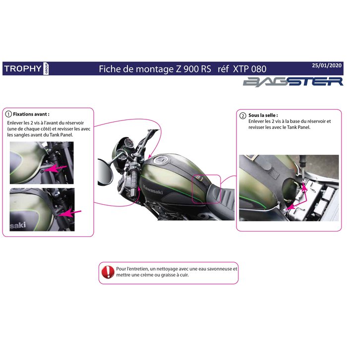 Tankpaneel  Kawasaki Z 900RS