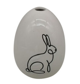 Exner Vase Ei mit Hase