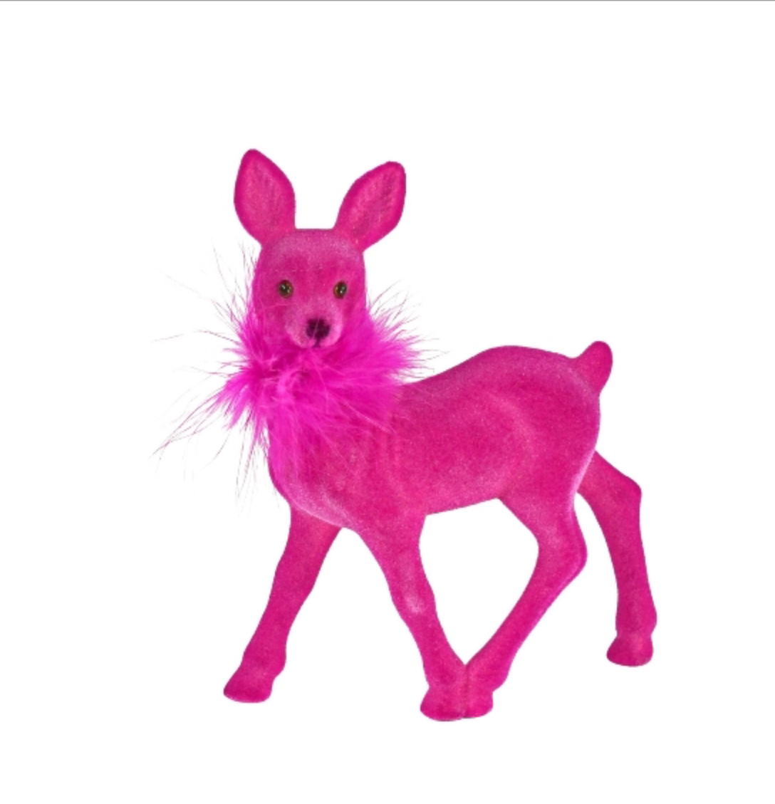 Werner Voss Rehkitz mit Federboa