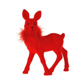 Werner Voss Rehkitz mit Federboa