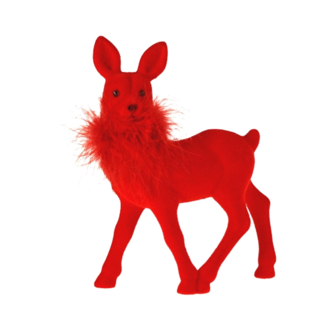 Werner Voss Rehkitz mit Federboa