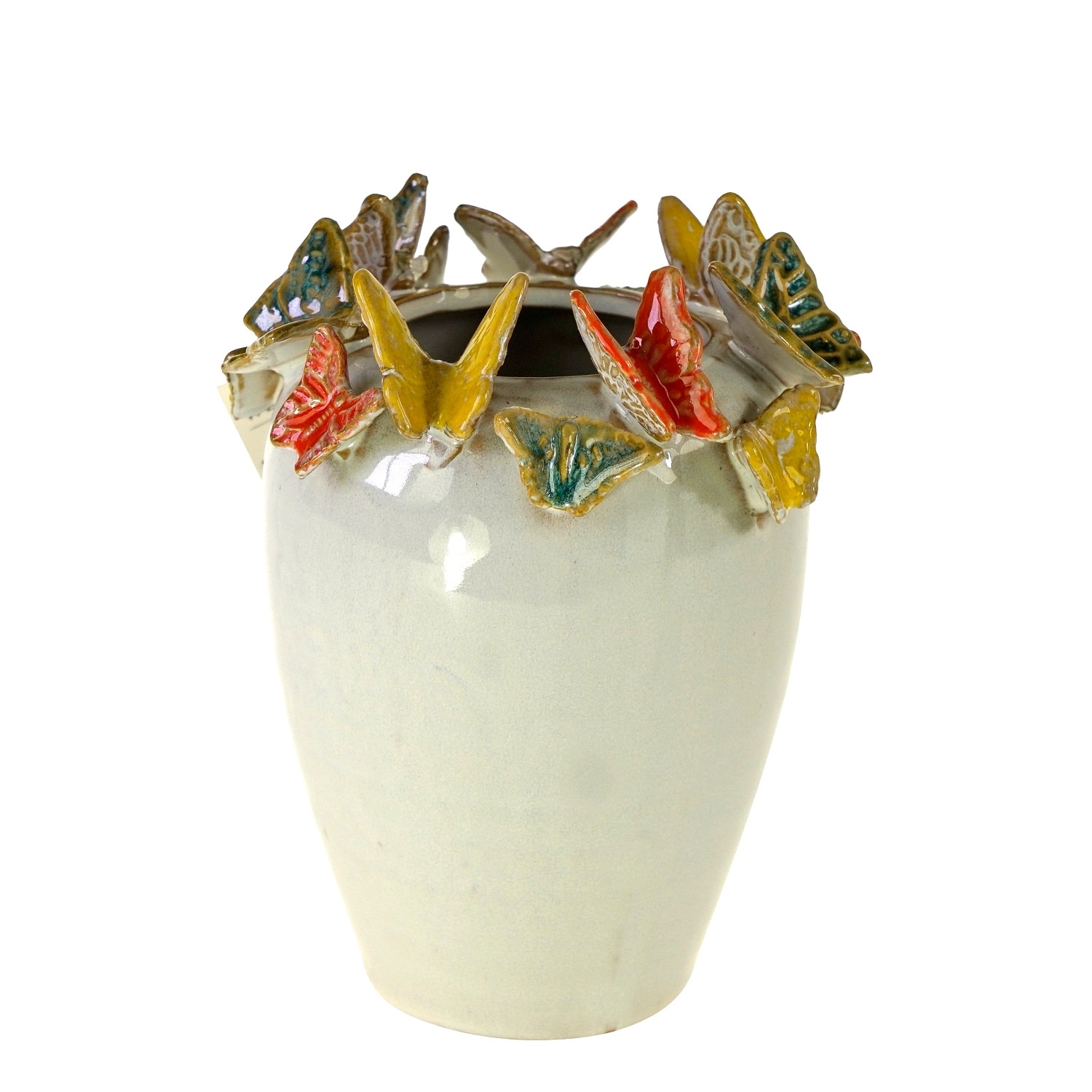 Werner Voss Vase mit Schmetterling